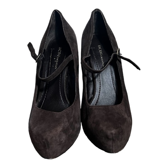 BCBG Paulie Suede heels brown size 7.5 - Picture 7 of 15